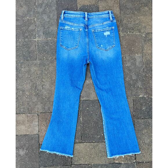 Vervet high rise distressed cropped flare jeans size 27x27 - Picture 3 of 4